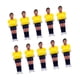thumbnail image 2 of Juego De 10 Figuras De Futbolín, Minifiguras De Futbolín, Amarillo Y Azul Oscuro, 2 of 5