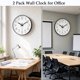 thumbnail image 4 of Reloj de pared jomparis negro de 30 cm – Pack de 2 silencioso, 4 of 6