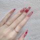 thumbnail image 1 of Uñas Postizas JUNPU con Moño 3D y Puntas Francesas con Estampado de Leopardo, 24 Piezas, 1 of 5