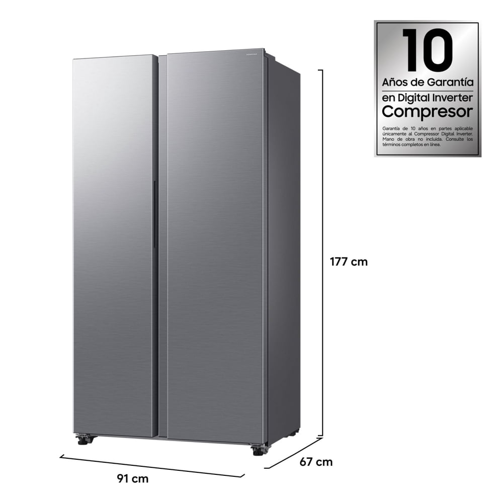 Refrigerador Samsung Side by Side No Frost / RS40H53XDTZS 529 Litros, foto 5