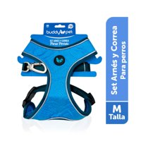 Set Arnés Pechera Y Correa Para Perro Talla M 1 Un Buddy Pet