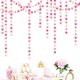 thumbnail image 5 of Guirnalda Hugtmr 19 m de estrellas rosa fucsia y oro rosado – Decoración, 5 of 7