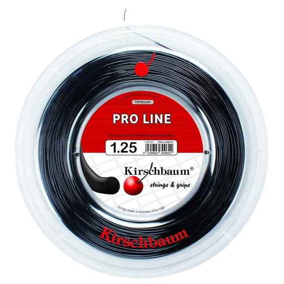 Cuerda de Tenis Kirschbaum Reel Pro Line II 1,25 mm Negro