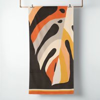 Mashini - Toalla De Playa Algodón Velour Monstera