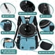 thumbnail image 4 of Mochila de transporte frontal para perros PetaMi Teal Blue para 7 kg, 4 of 7