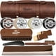 thumbnail image 1 of Kit de limpieza de zapatos Henviro Leather para hombre con 13 piezas de betún para zapatos, 1 of 3