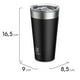 thumbnail image 3 of Vaso Térmico Mug Electrolux 560 ml con Tapa Sense Negro, 3 of 8