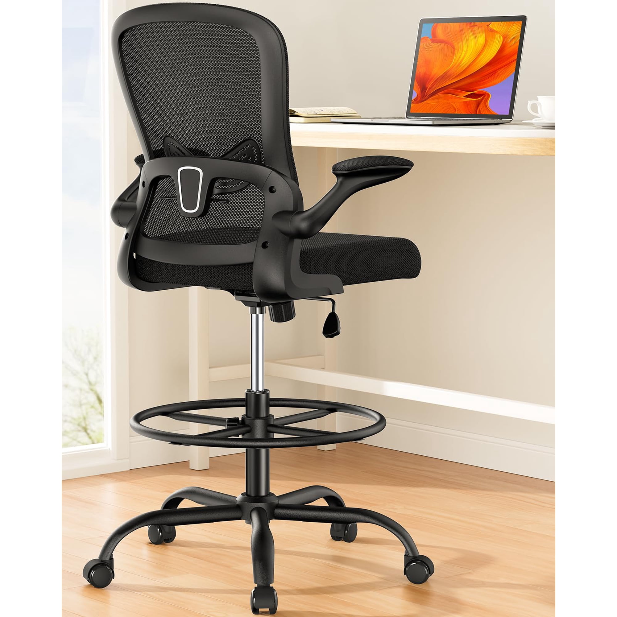 Silla De Dibujo Ergear De Altura Ajustable Con Soporte Lumbar