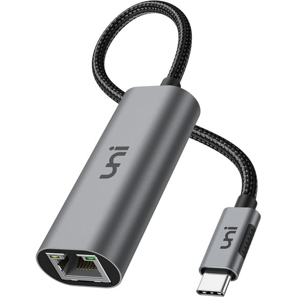 Adaptador USB-C a Ethernet uni de 2,5 Gbps para MacBook Pro/Air
