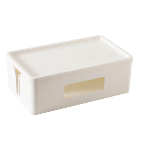 Magideal - Caja De Gestión De Cables, Estuche De Gestión De Cables, Organizador De Cables Portátil, Ocultador De Cables Para Teléfono, Hogar, Adaptadores, Tv