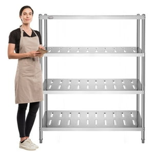 Prochef - Estante 4 Bandejas Perforadas 120X50X155 Cm. Acero Inox