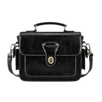 Ecosusi Bolso Mensajero Alison De Cuero Vegano - Negro