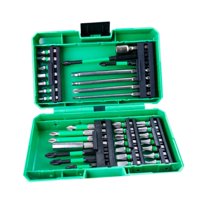 Magideal - Juego De 35 Puntas De Destornillador Con Caja De Almacenamiento, Multiusos, Para Madera, Metal, Cemento, Destornilladores Resistentes De 5,9 X 4 X 1,8