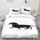 thumbnail image 1 of Dachshund Theme Bedding Set | Includes 1 Duvet Cover and 2 Pillowcases Soft and Comfortable Suitable for All Seasons, 1 of 5