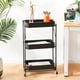 thumbnail image 5 of Mueble Organizador Plegable DecoTeam 3 Estantes con Ruedas, 5 of 8