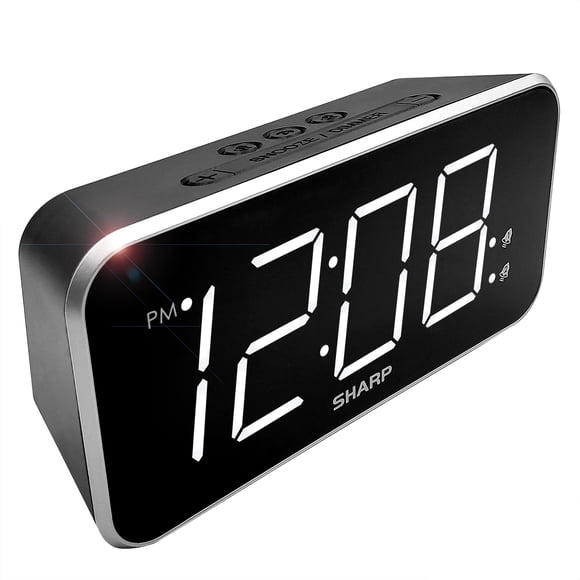 Despertador Sharp Jumbo, pantalla fácil de leer con control de atenuación
