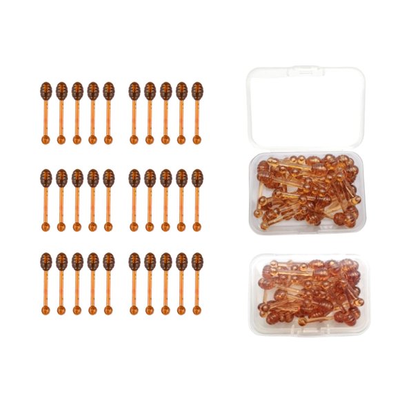 Aplicador de bálsamo labial Fazanwey 3 cm de plástico, paquete de 30
