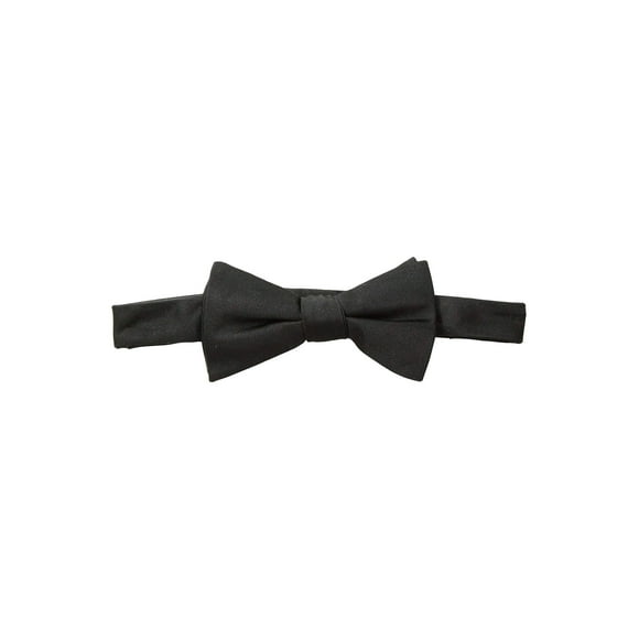 Pajarita Tommy Hilfiger Core Solid para hombre tejida en seda negra