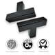 thumbnail image 2 of Tiradores para gabinete Redunest, acero inoxidable negro mate, paquete de 5, 2 of 5