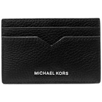 Tarjetero Michael Kors Hudson En Cuero Granulado Negro