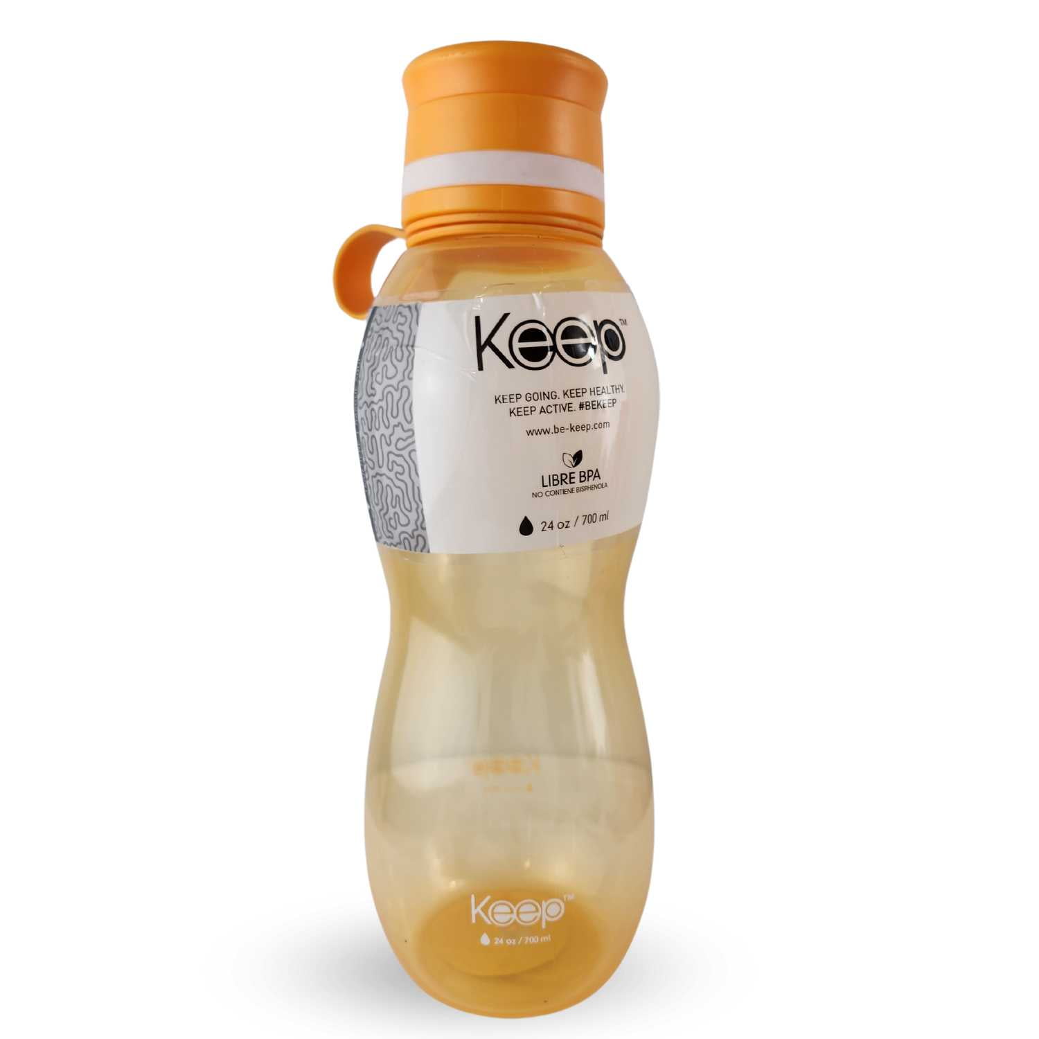 Disparo - Botella Keep Value Bebidas Jugos 700ml Silicona Naranja