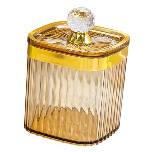 Magideal - Recipiente Para Nueces De Café, Recipiente Para Alimentos De Cocina, Tarro De Almacenamiento Hermético Con Tapa Para Nueces, Café, Pasta, Especias, Ha Marrón