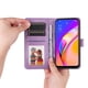 thumbnail image 3 of Funda tipo cartera FOXDOCK para OPPO A94 5G , diseño girasol en relieve, cuero PU, cierre magnético, soporte y tarjetero, 3 of 5