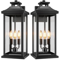 Luminarias Venzblomia 20 Pulgadas 3 Luces Negras