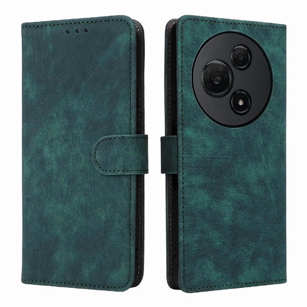 Funda Billetera para TCL 60 NXTpaper con Soporte - Cartera de Cuero con Ranuras Verde