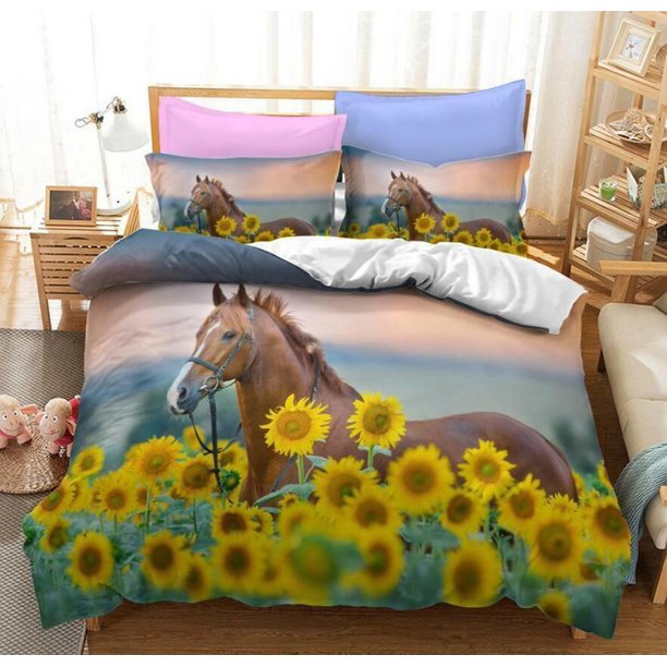 Sunflower Flowers Gift 0 BP0 Quilt Duvet Cover Set Bedspread3-Piece Bedding Set