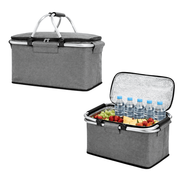 Canasto Picnic Cooler Bolso Térmico Plegable Portátil