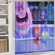 thumbnail image 5 of Elemental-theme 4-Piece Shower Curtain Set with Rugs, Waterproof Bathroom Decor Set Includes Bath Mat, U-Shaped Rug, Toilet Lid Cover and Curtain with Hooks, 5 of 6