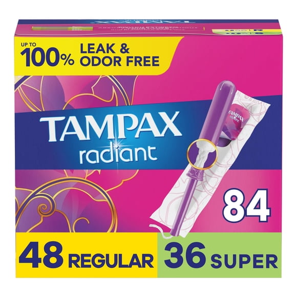 Tampones Tampax Radiant Multipack Regular/Super 84 unidades