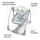 thumbnail image 2 of Baby Swing Ingenuity Swing 'n Go portátil plegable de 5 velocidades, 2 of 9