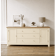 thumbnail image 1 of Aparador Buffet "Gael" Mueble de Comedor Artesanal de Madera - Beige - 180x40x80 cm, 1 of 2