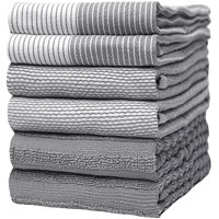Toallas De Cocina Bumble Towels Premium, 20 X 28 Cm, 6 Unidades, Color Gris