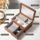 thumbnail image 2 of Caja de Joyas EURIELK 26x18x11 cm de Nogal, 2 Niveles, 2 of 6