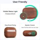 thumbnail image 4 of Funda de cuero RIXENY para AirPods Pro 3 con cordón de 16 cm, 4 of 7