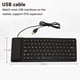 thumbnail image 5 of Teclado suave de 85 teclas, plegable, de silicona, con cable USB, impermeable, enrollable, para PC, portátil y notebook., 5 of 8