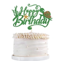 Qertesl - Decoración De Fiesta De Feliz Cumpleaños Con Forma De Tortuga Marina Para Tartas