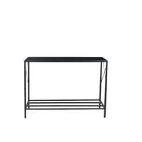 Klik Muebles - Arrimo Tradicional Negro Metal Mdf