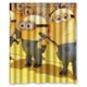 thumbnail image 1 of Cortina de ducha original de los Minions de la película "Gru, mi villano favorito", juego de cortina de baño con ganchos, tamaño 66 x 72 pulgadas, 1 of 3