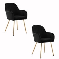 Novahus - Pack 2 Sillas De Comedor Alessandro Negro