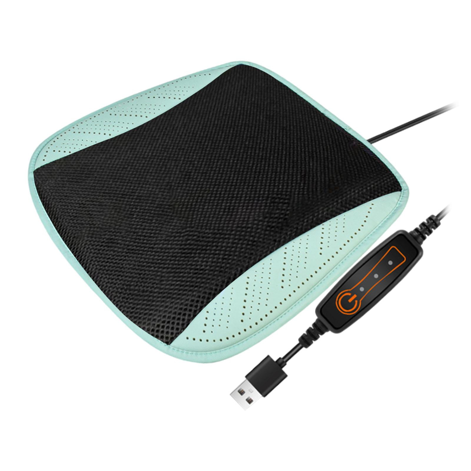 Ioensy - Generic Usb 8 Ventiladores Cojín De Asiento De Coche Almohadilla Ventilada Para Silla Para Sedanes Coche Verde Claro