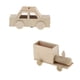 thumbnail image 4 of 2Pcs Soporte De Pluma De Madera Sin Terminar Ni?os DIY Craft Supply Train And Car, 4 of 5