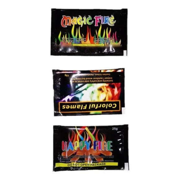 Fuego Colores Mágico Polvo Mágico Fogata Aire Libre