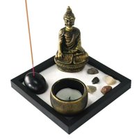 Oem - Buda Con Porta Incienso Decorativo Con Porta Vela