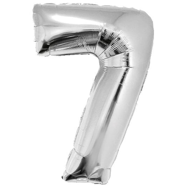 Globo de aluminio divertido número 7 (102 cm) | Lider