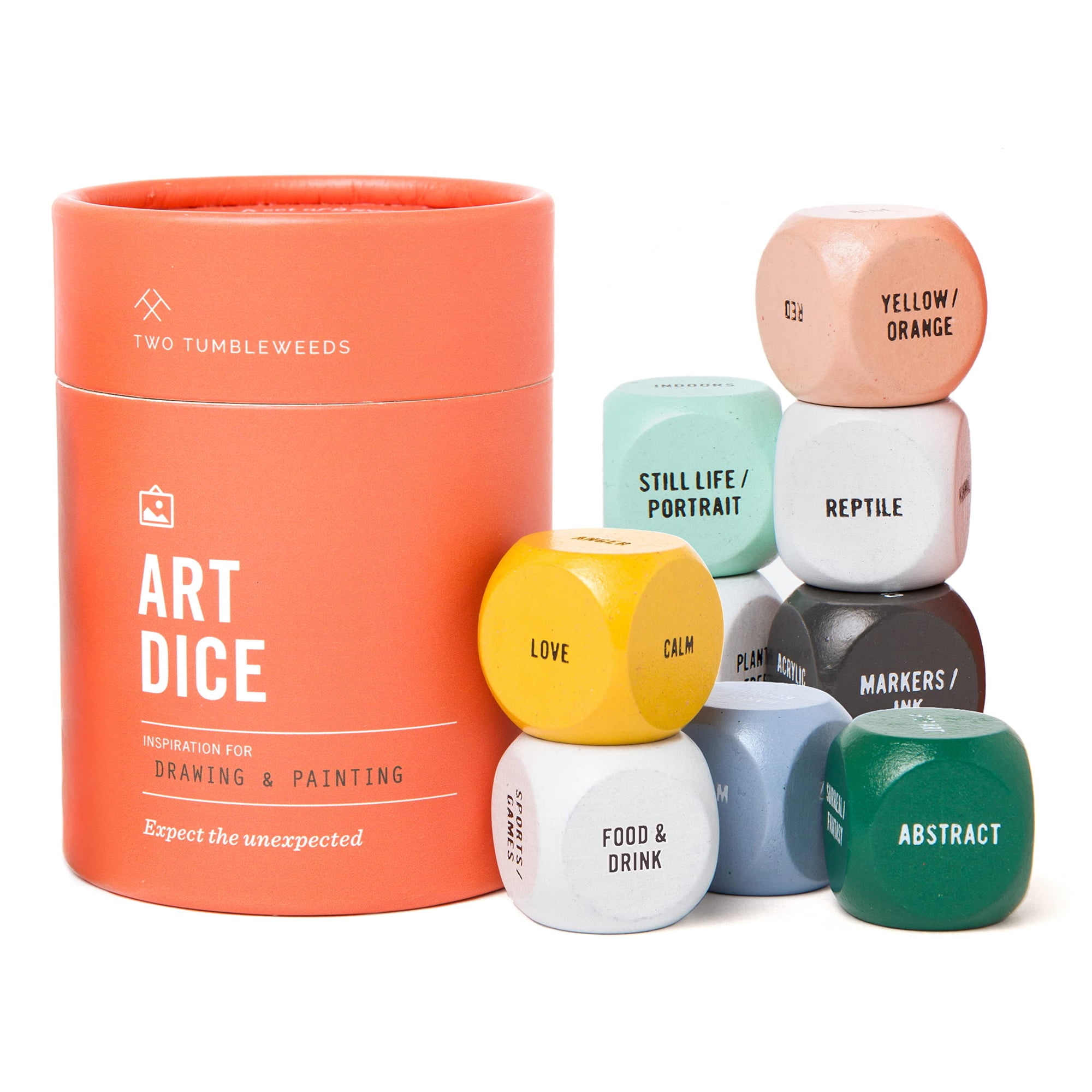 Art Dice Two Tumbleweeds Para Adultos, Juego De Dibujar Y Pintar