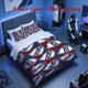 thumbnail image 1 of 3pcs Colombia CN de F Football Club Themed Bedding Set Cover and Pillowcases, 1 of 5